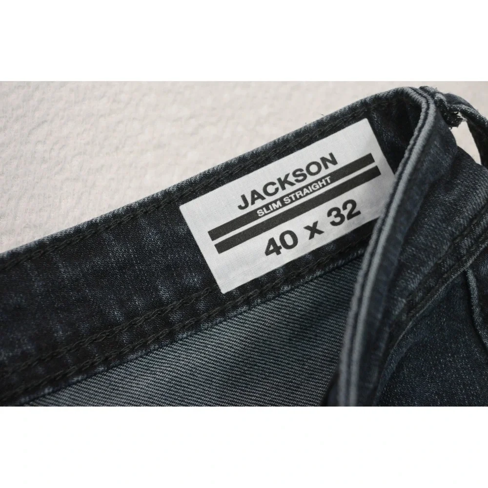Buffalo David Bitton Jackson Jeans Mens‎ 40x32 Dark Wash Slim Straight Excellent